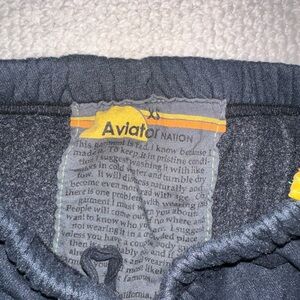 Black Aviator Nation Sweatpants